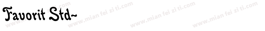 Favorit Std字体转换
